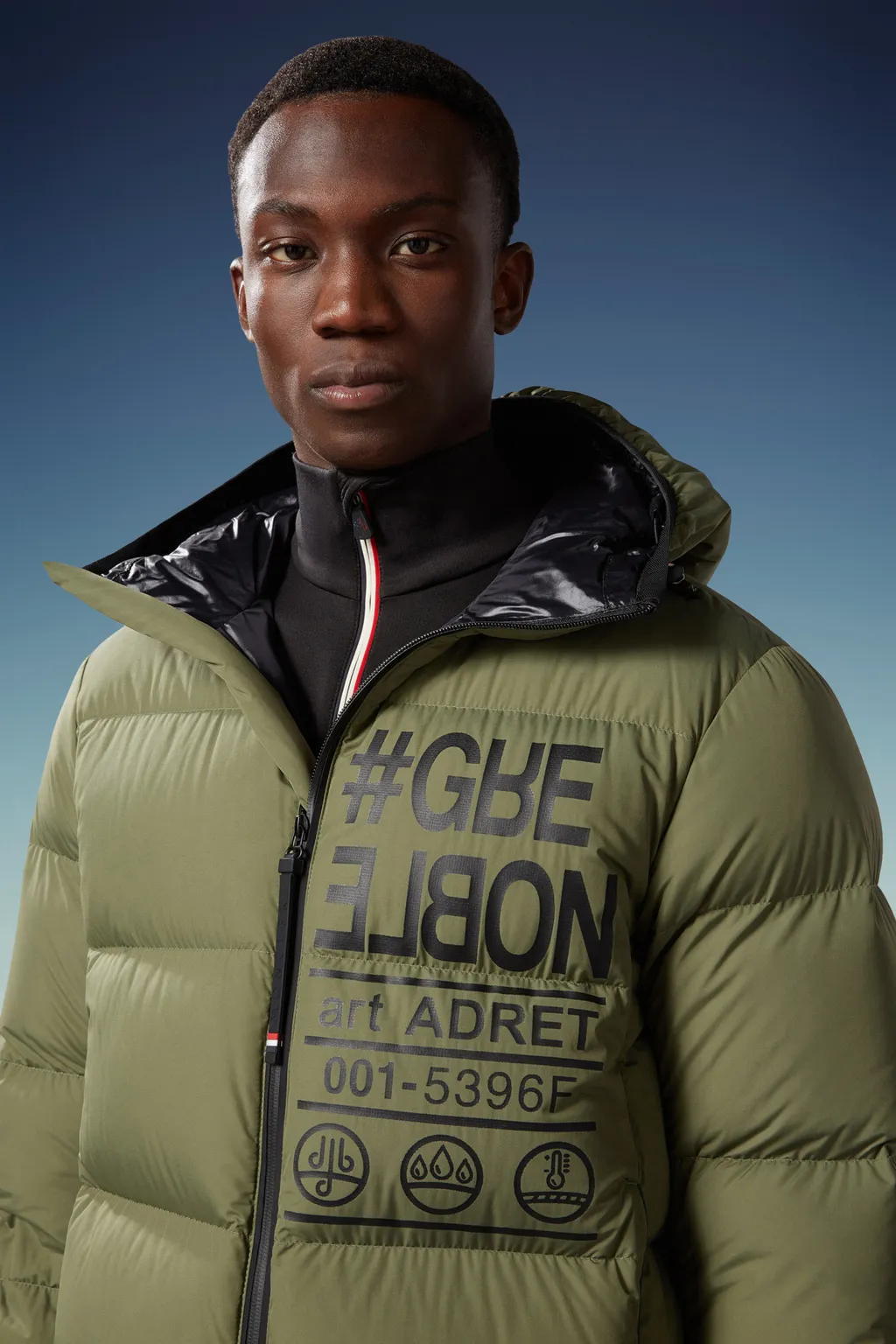 Moncler Grenoble Adret Logo Printed Padded Jacket