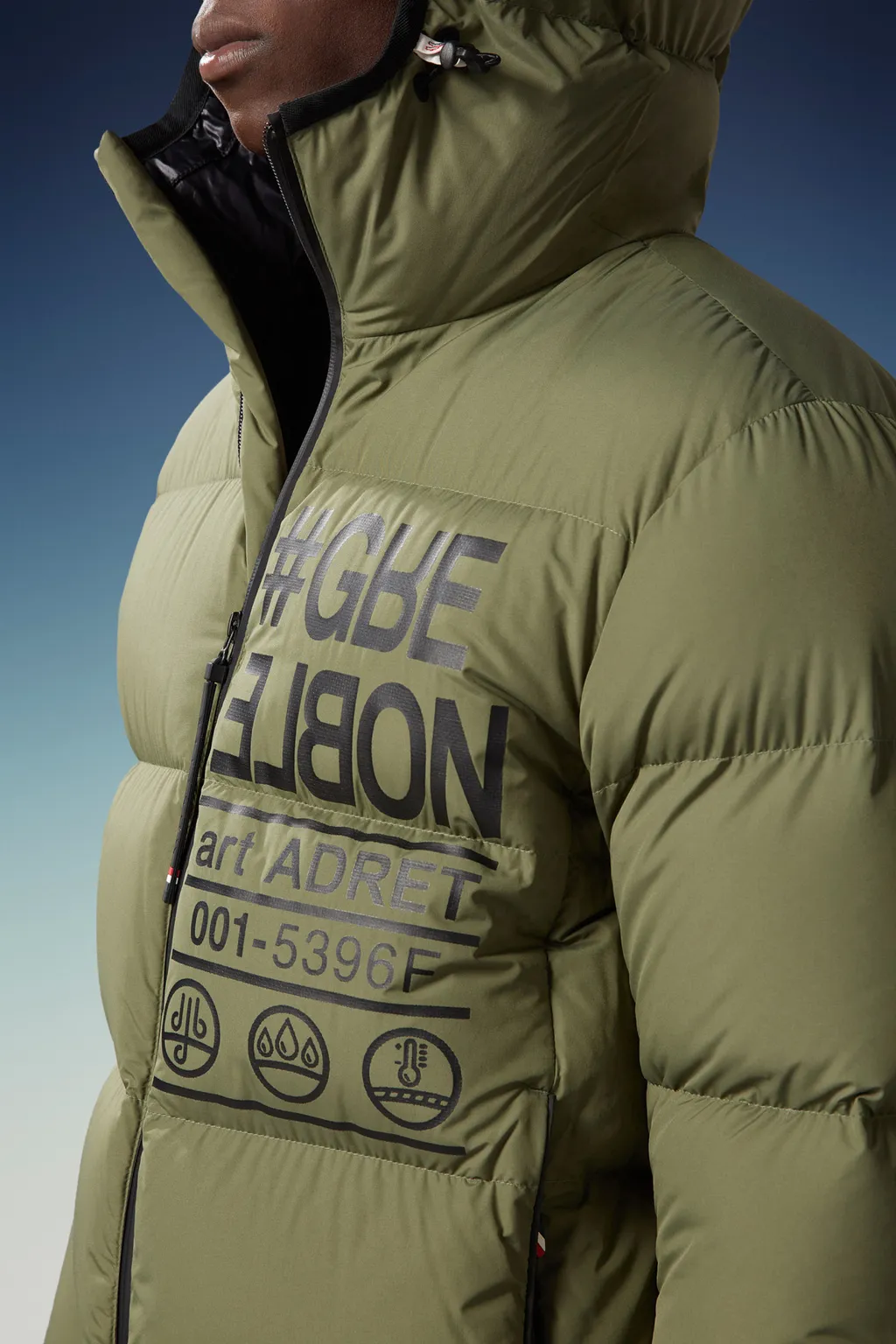 Moncler Grenoble Adret Logo Printed Padded Jacket