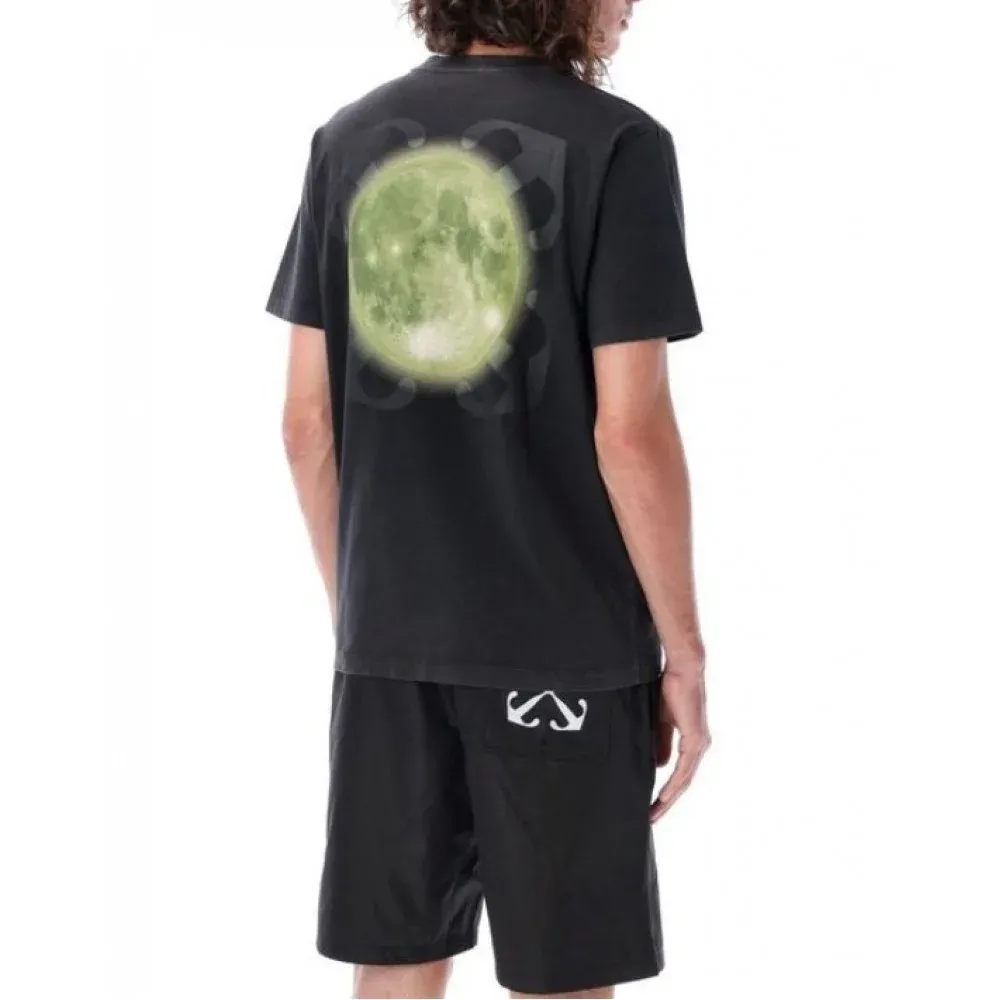 Super Moon-Print Cotton T-Shirt