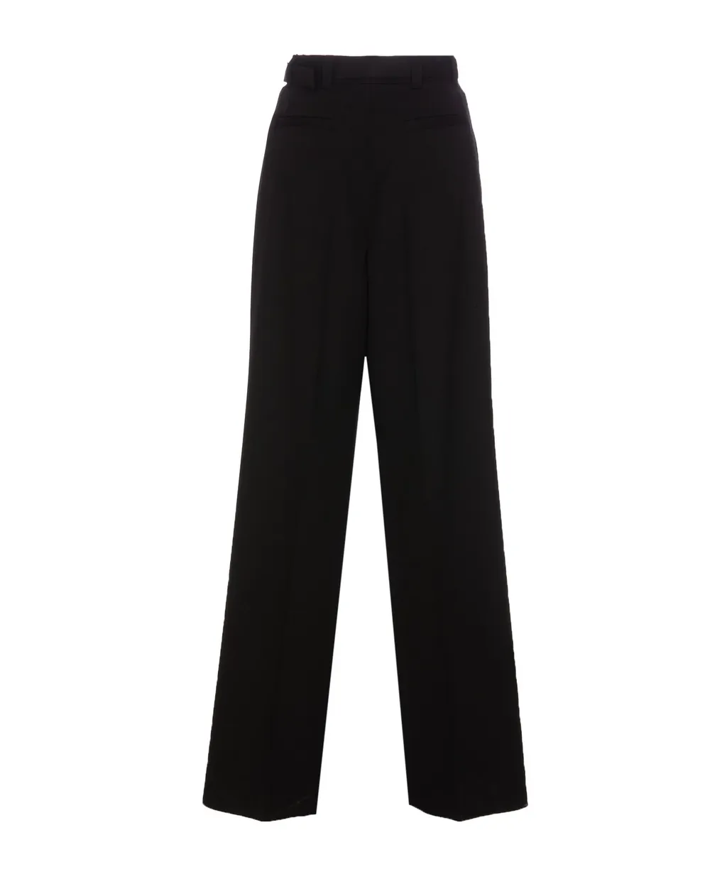 Belt-Loop Wool Trousers