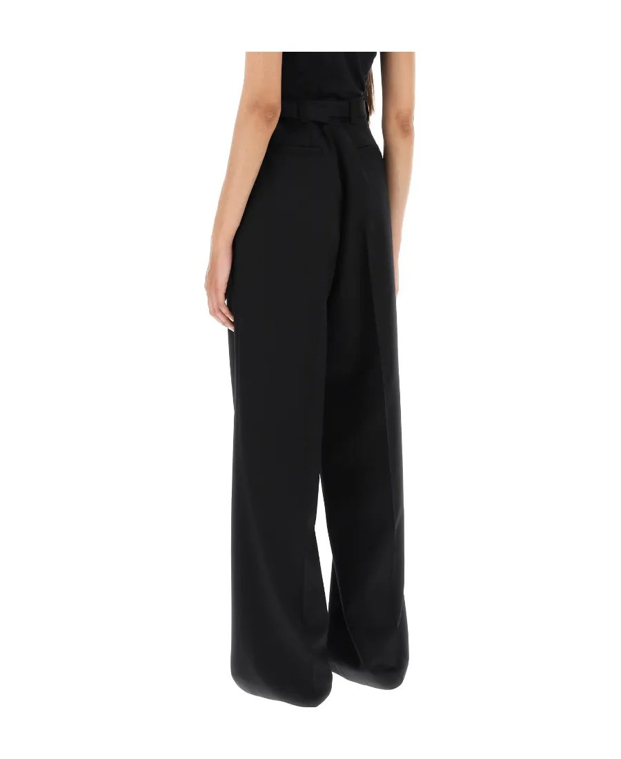 Belt-Loop Wool Trousers