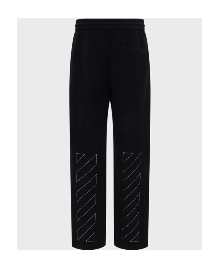 Off-White Drawstring Mid-Rise Pants
