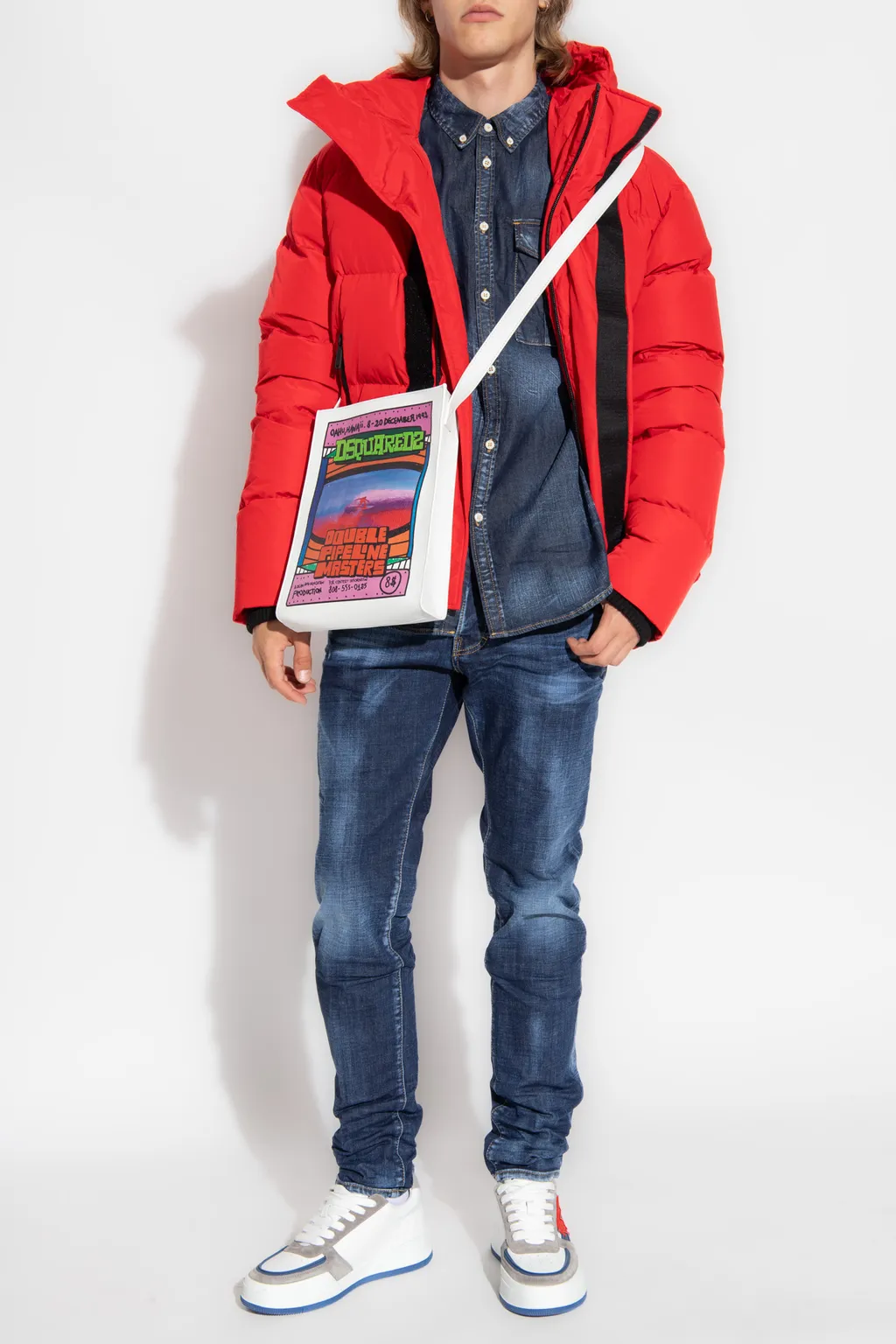 Dsquared2 Logo-Plaque Buttoned Denim Shirt
