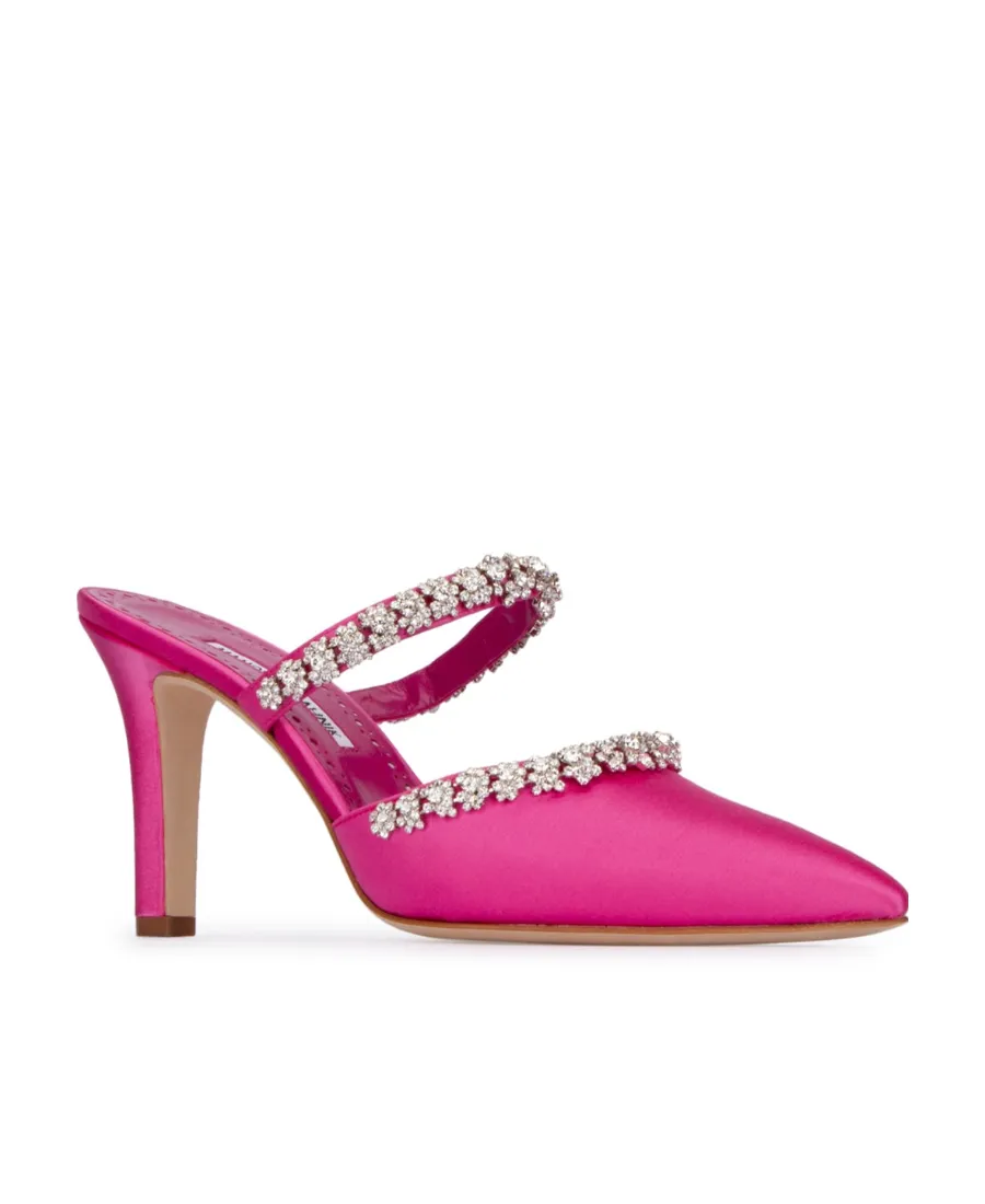 Manolo Blahnik Vedadamu Pointed Toe Mules