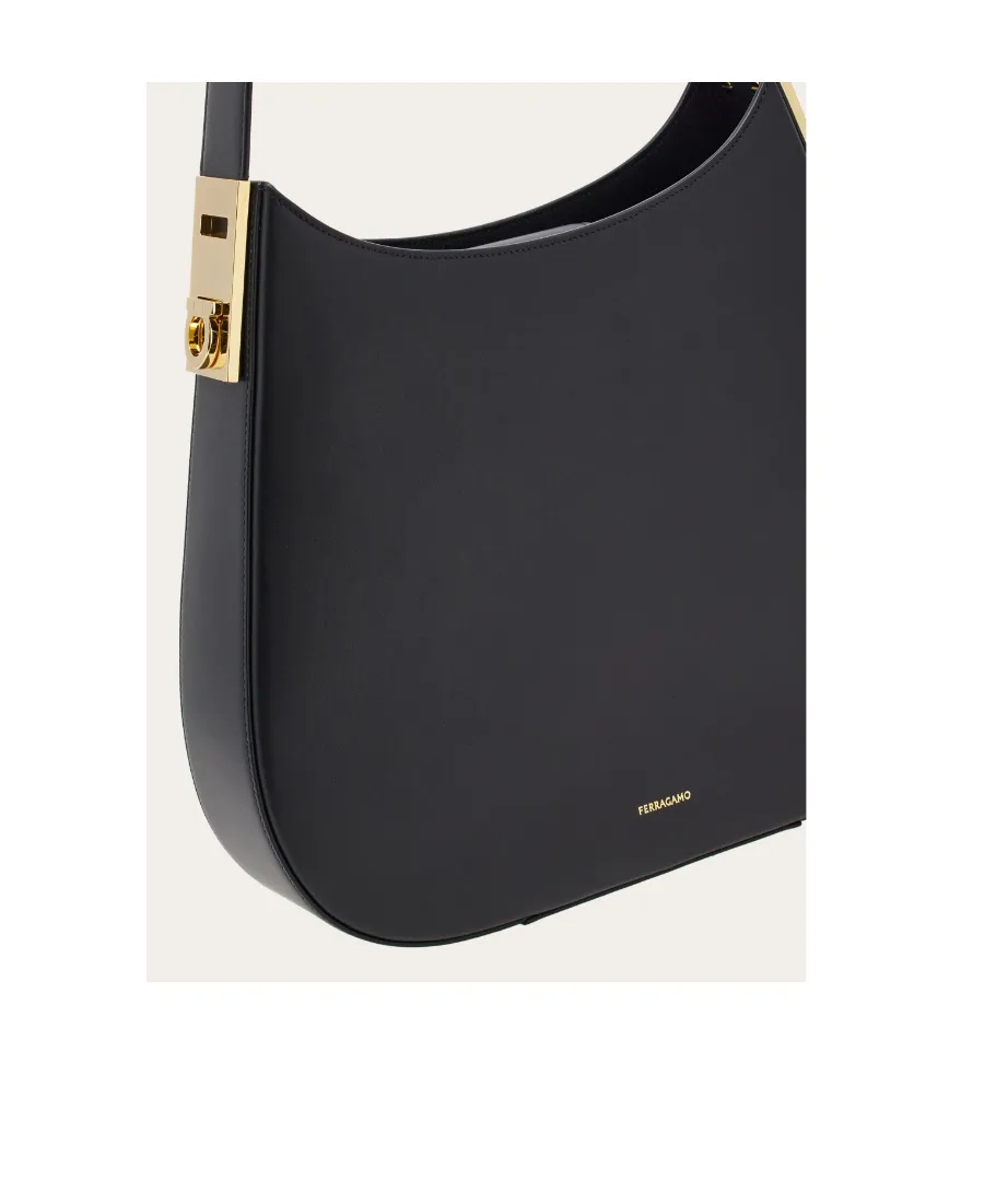 Salvatore Ferragamo Medium Logo Printed Hobo Bag