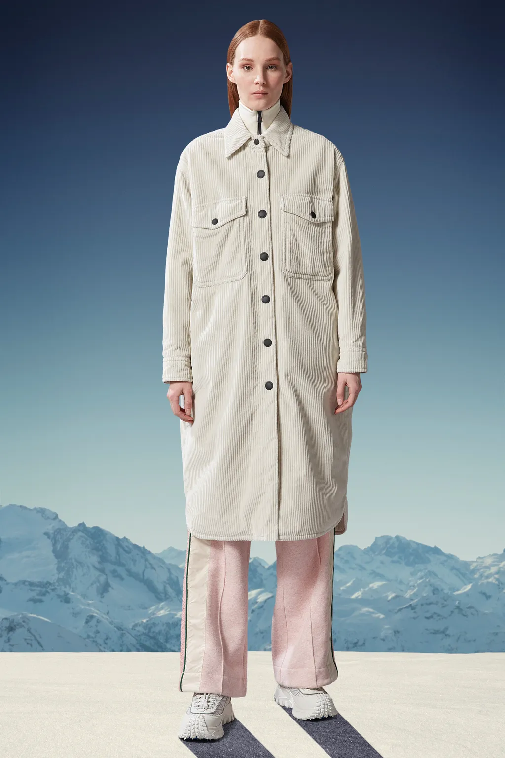 Moncler Grenoble Vanay Corduroy Long Sleeved Shirt Jacket