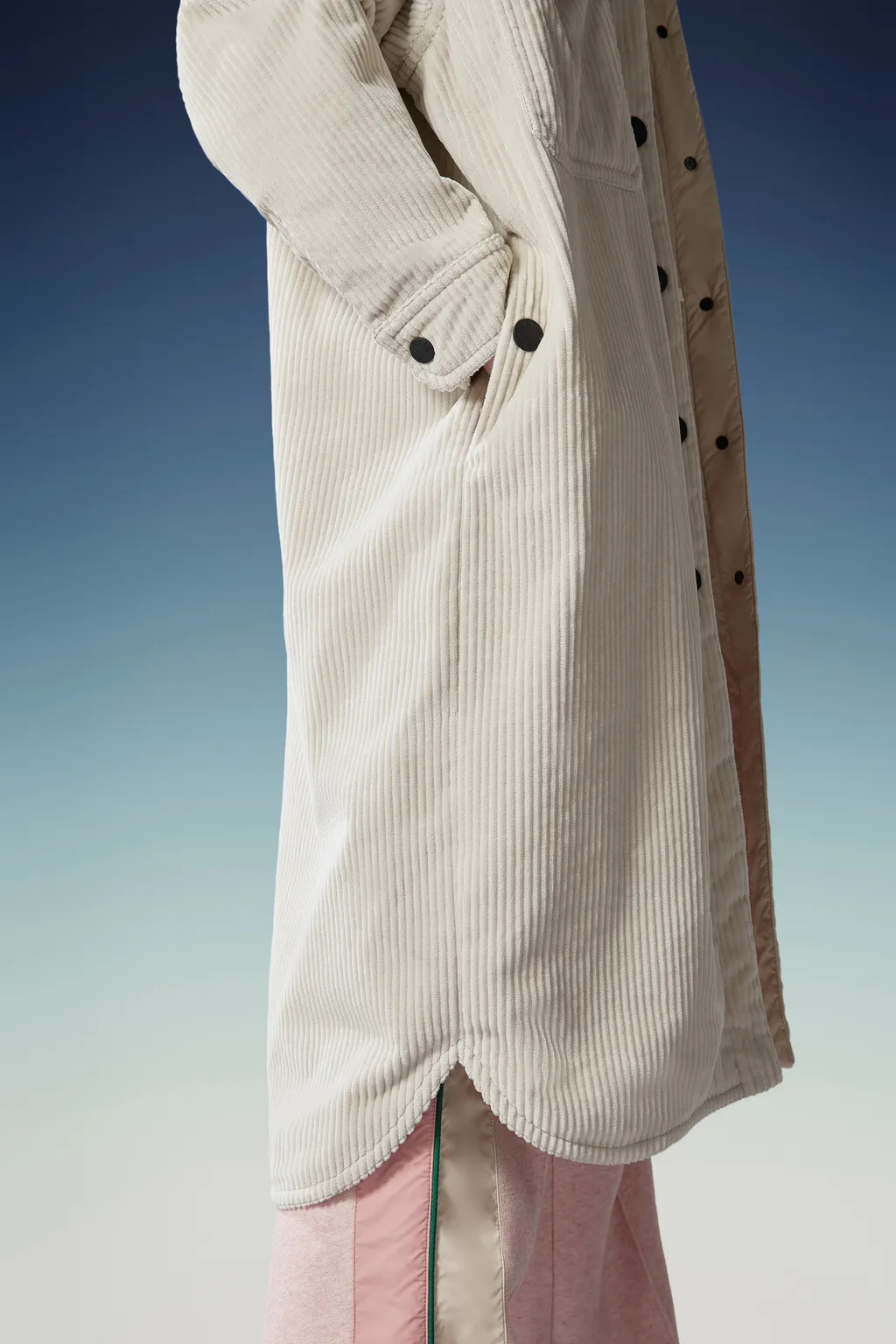 Moncler Grenoble Vanay Corduroy Long Sleeved Shirt Jacket