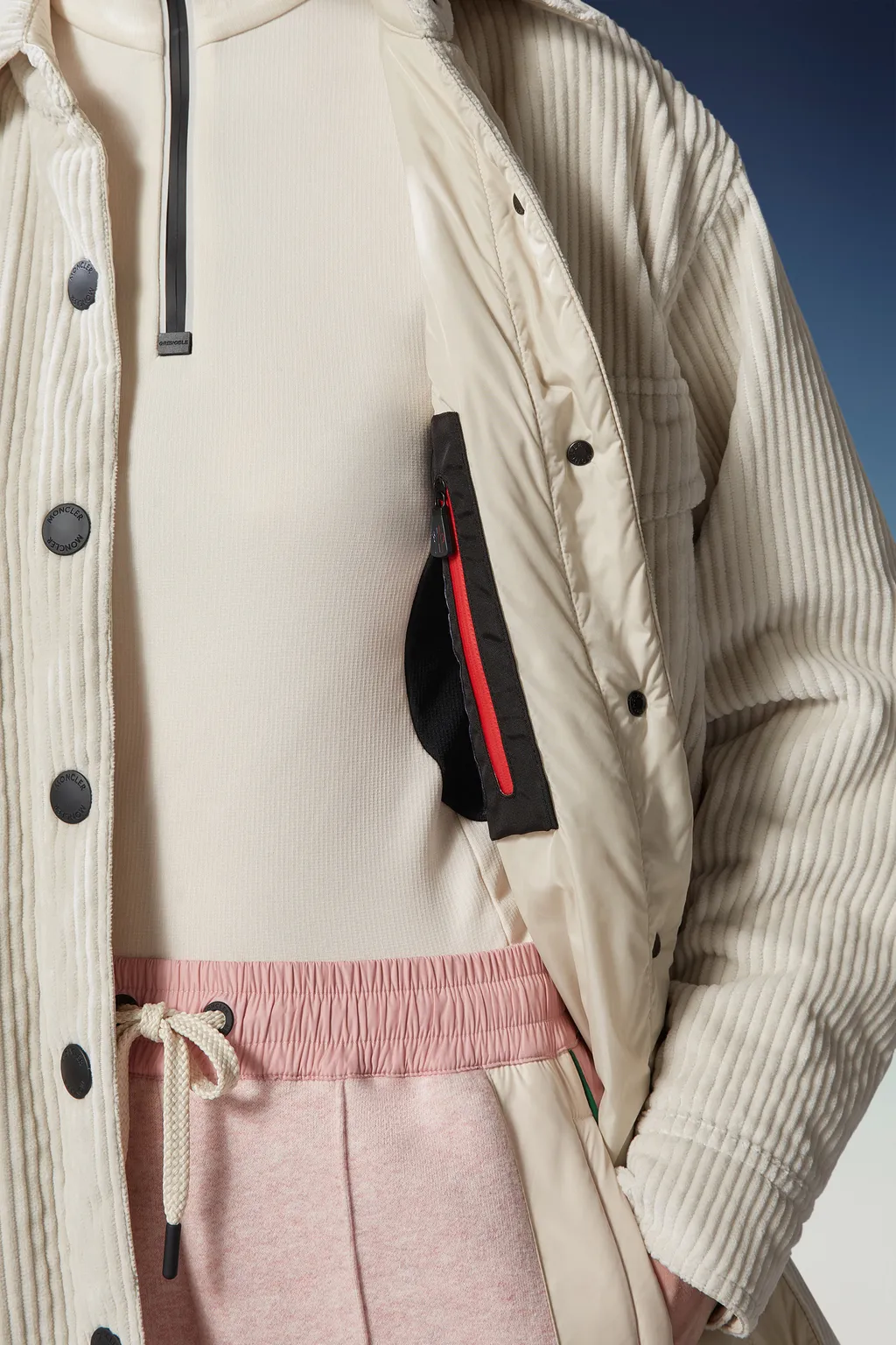 Moncler Grenoble Vanay Corduroy Long Sleeved Shirt Jacket