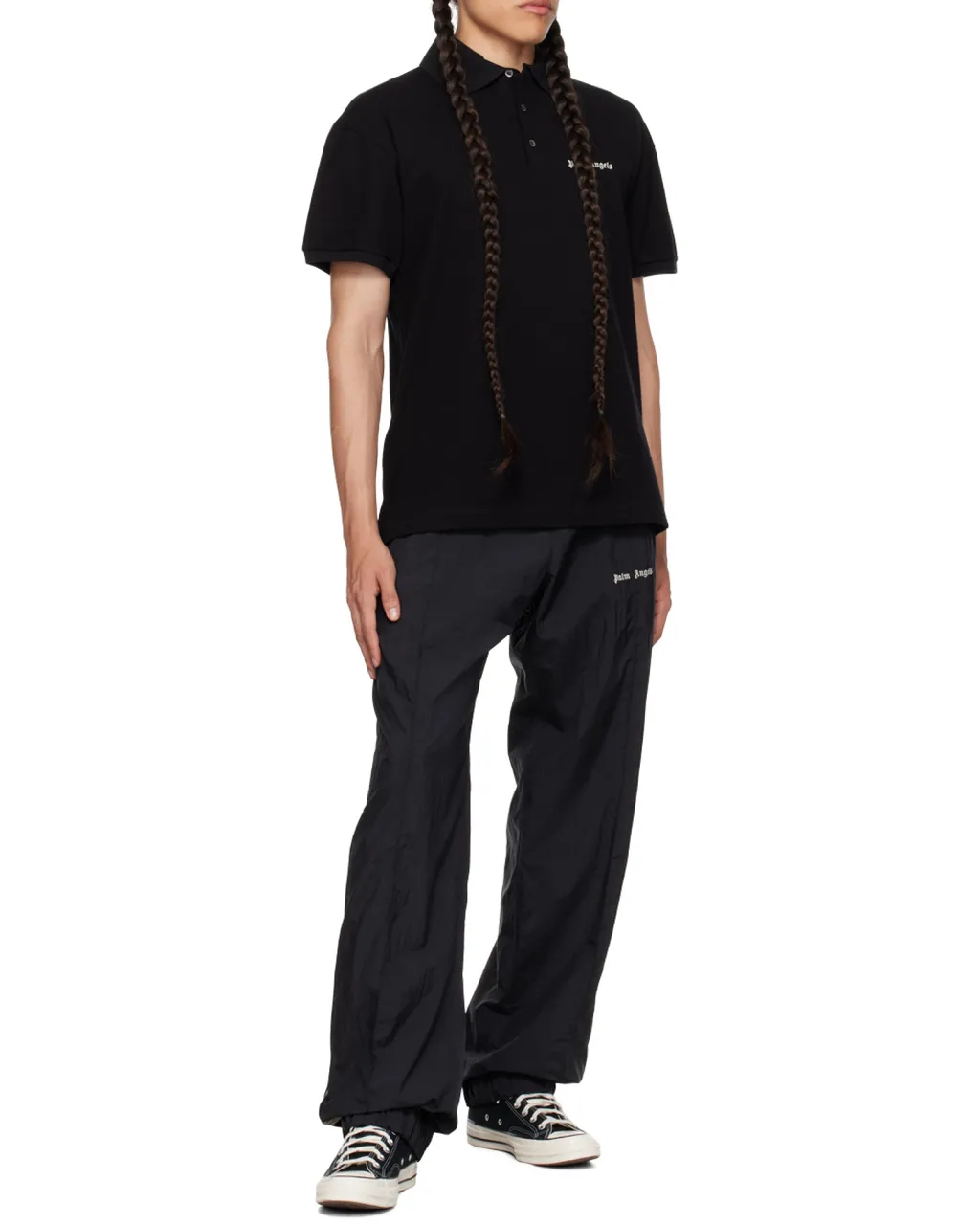 Palm Angels Logo Embroidered Polo Shirt