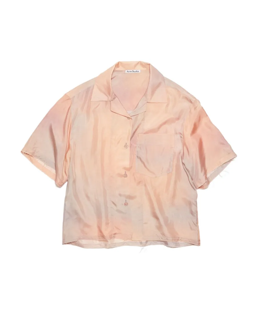 Short-Sleeve Silk Shirt
