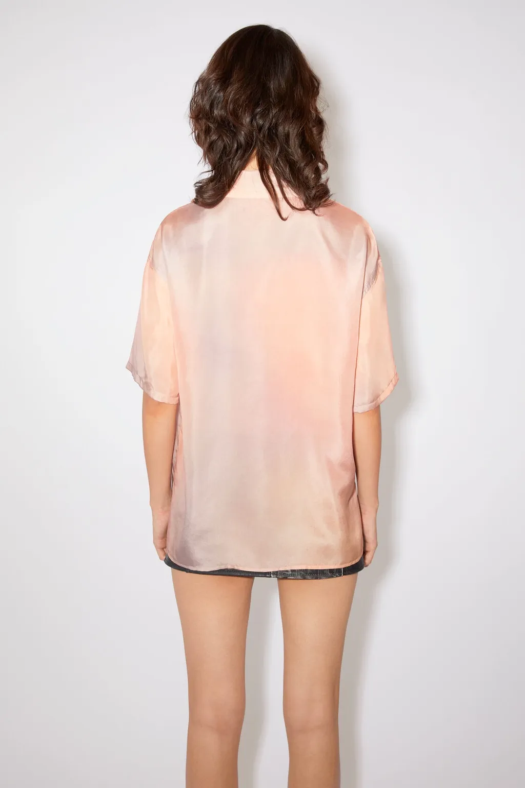 Short-Sleeve Silk Shirt