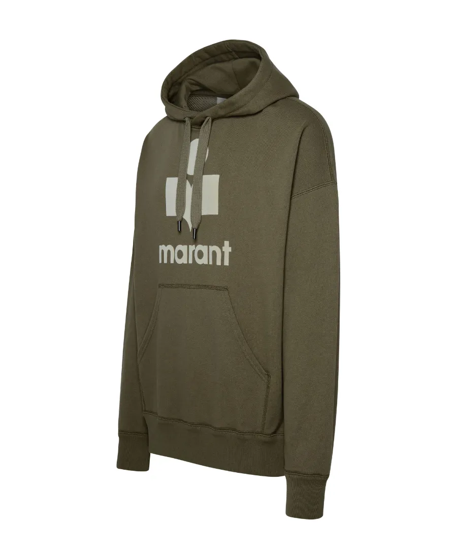 Isabel Marant Miley Logo Printed Drawstring Hoodie