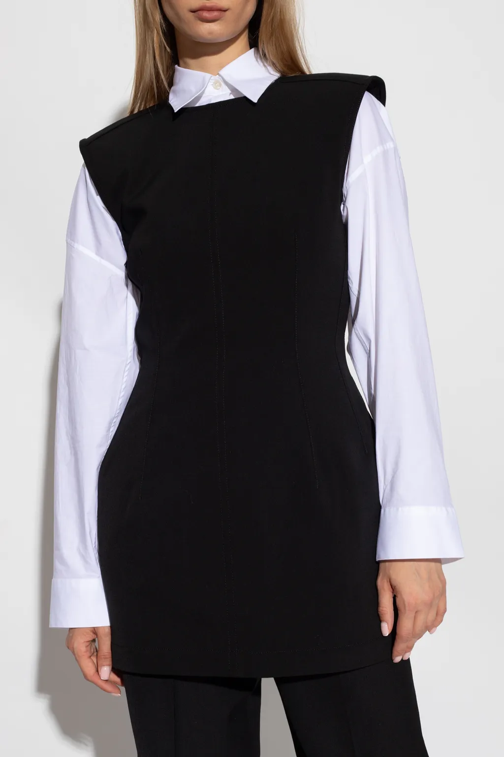 Belt-Loops Sleeveless Minidress
