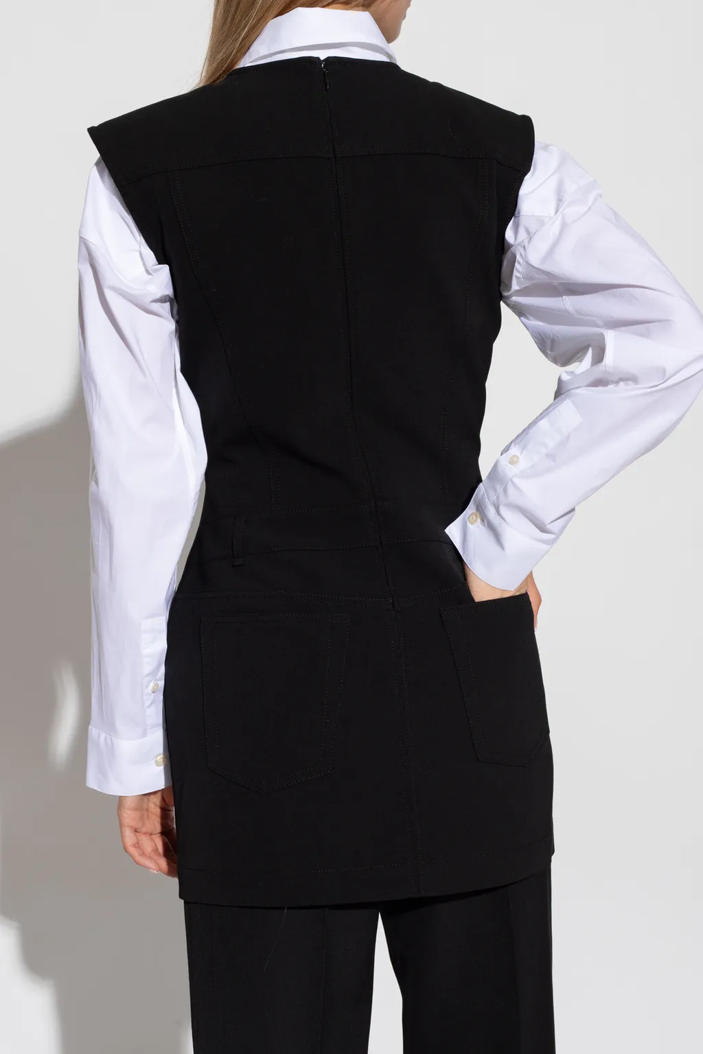 Belt-Loops Sleeveless Minidress
