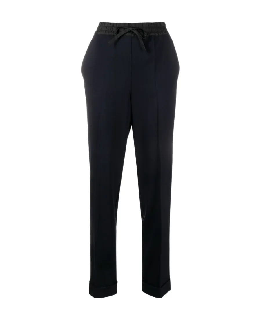 Mid-Rise Straight-Leg Trousers