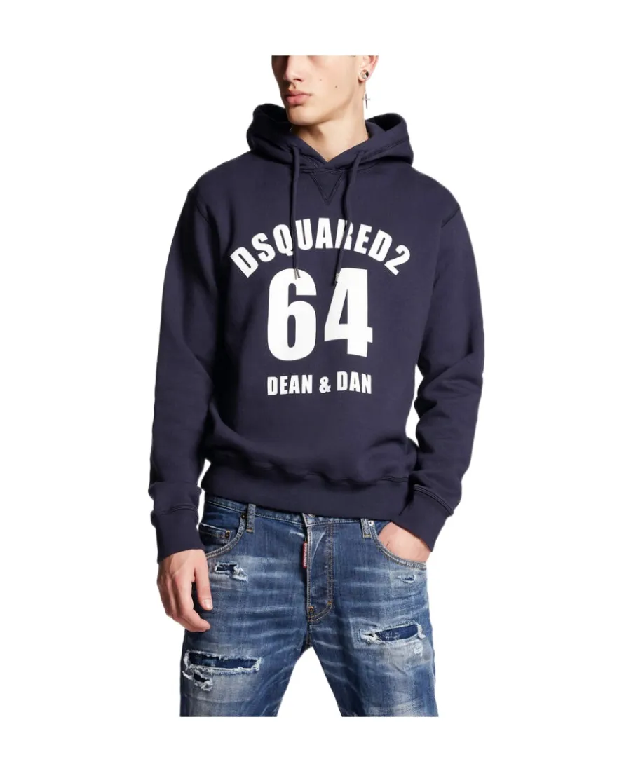 Dsquared2 Logo Printed Drawstring Hoodie