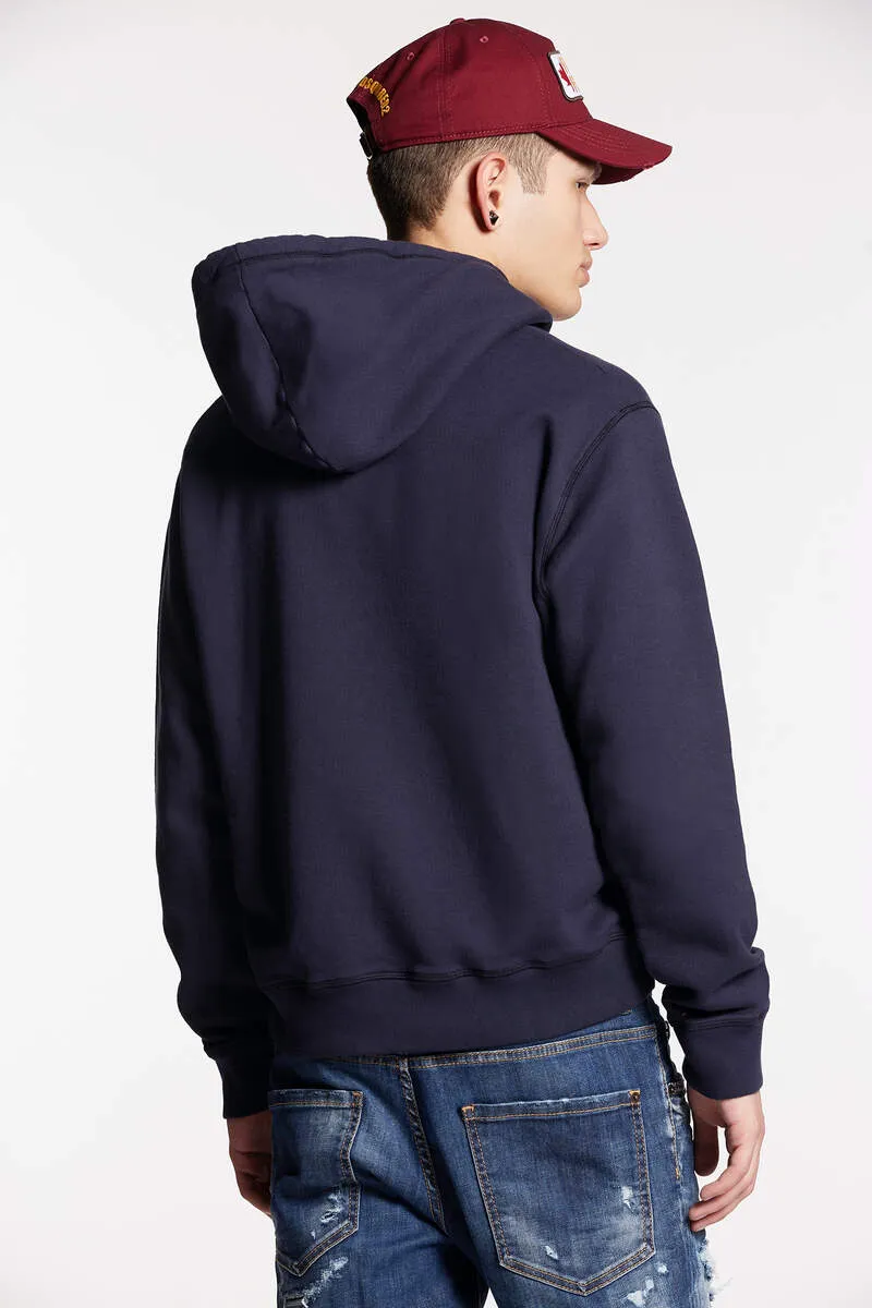 Dsquared2 Logo Printed Drawstring Hoodie