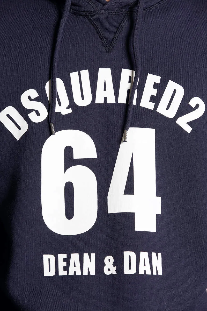 Dsquared2 Logo Printed Drawstring Hoodie