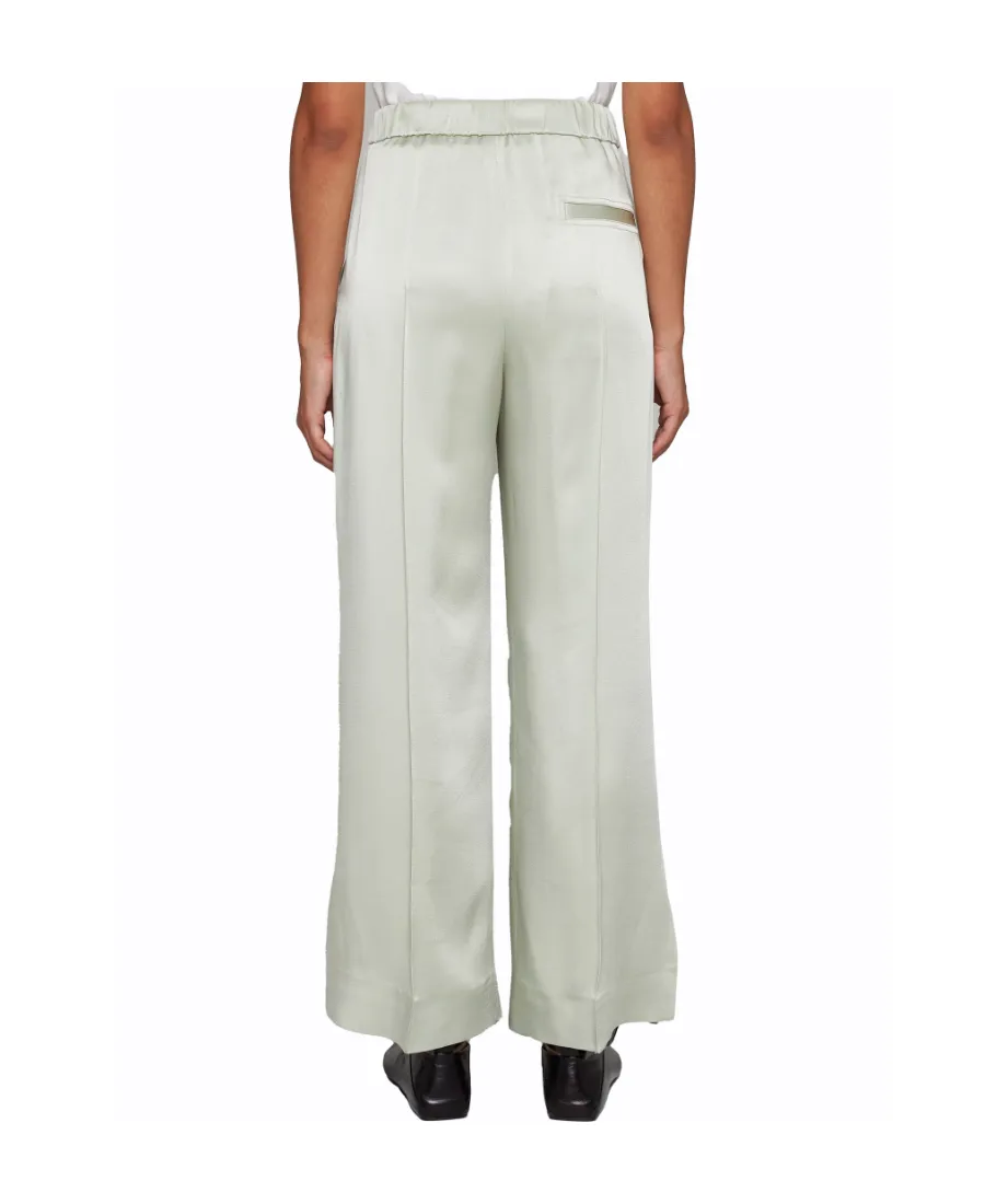 Jil Sander Elastic Waist Wide-Leg Trousers