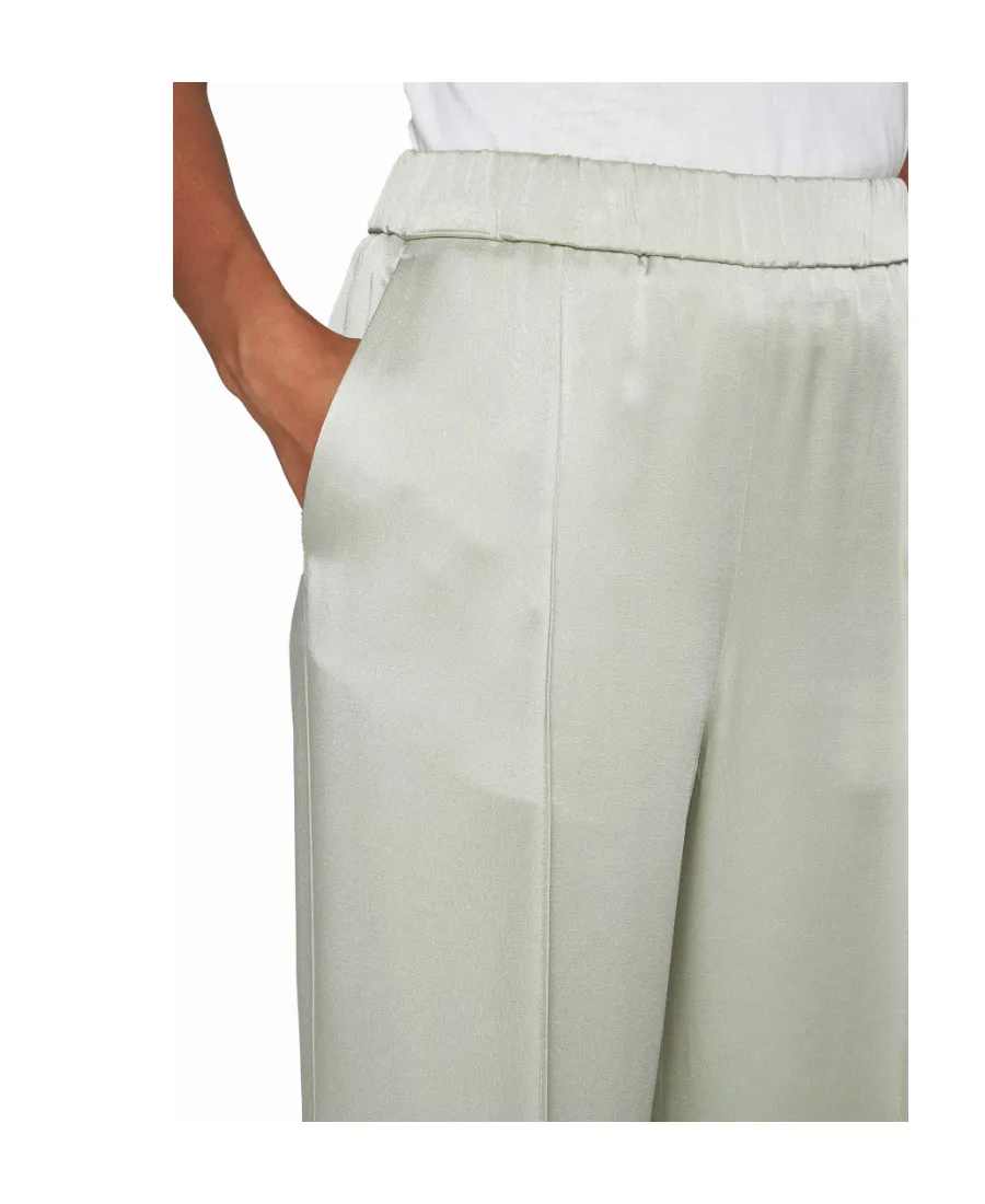Jil Sander Elastic Waist Wide-Leg Trousers