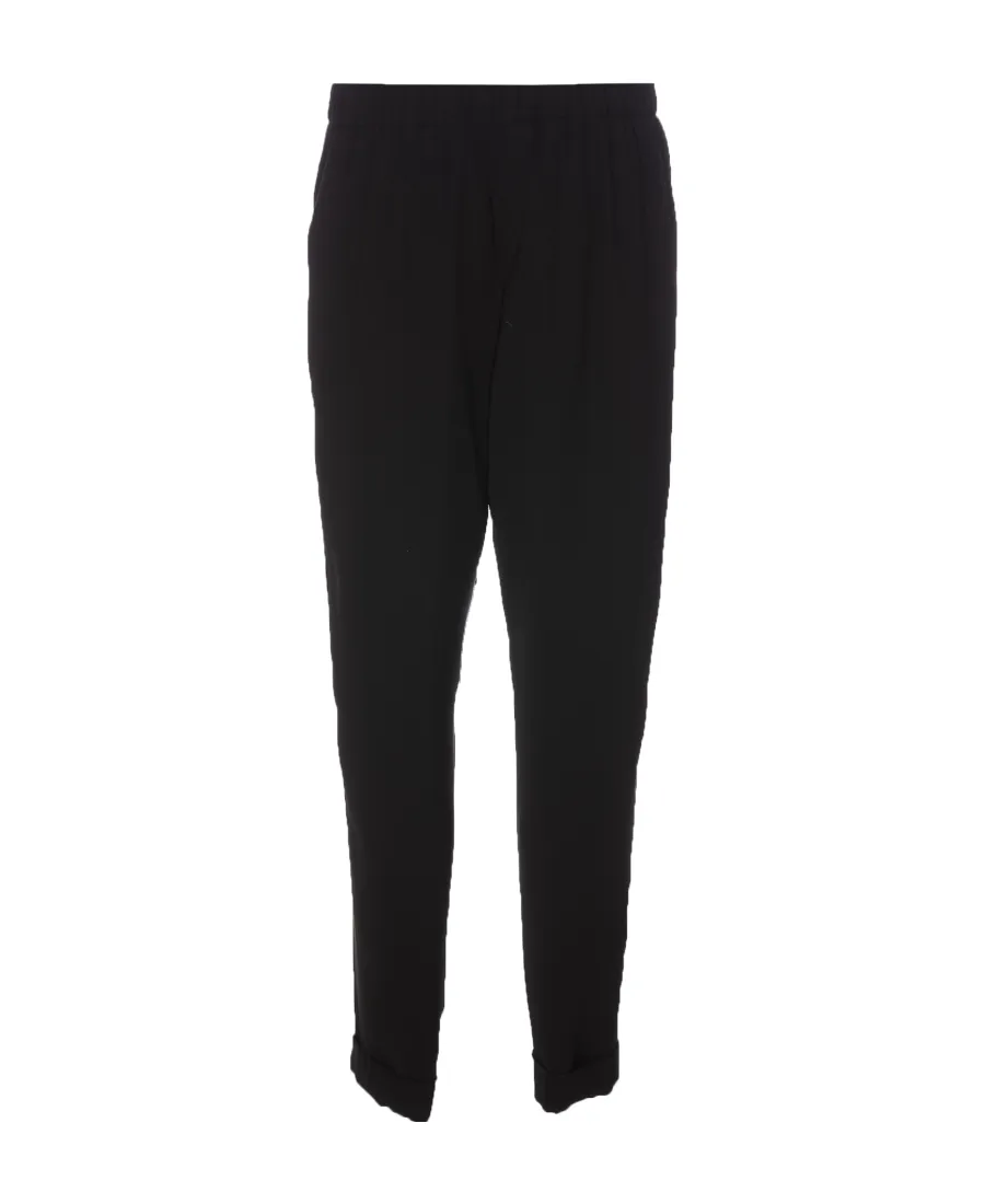 P.A.R.O.S.H. High-Waist Straight-Leg Slim-Cut Trousers