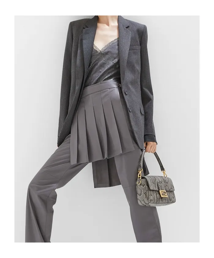 Fendi Single-Breasted Striped Tailored Blazer