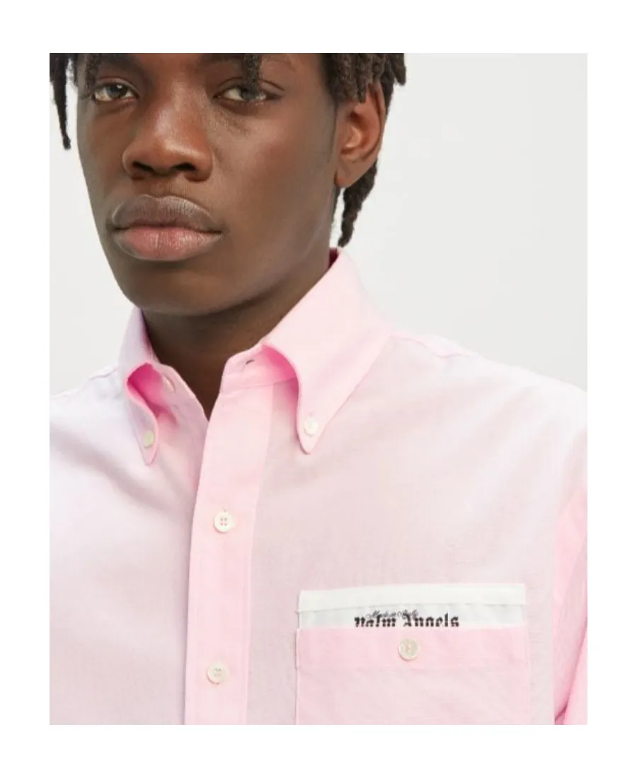 Palm Angels Logo Patch Long-Sleeved Shirt