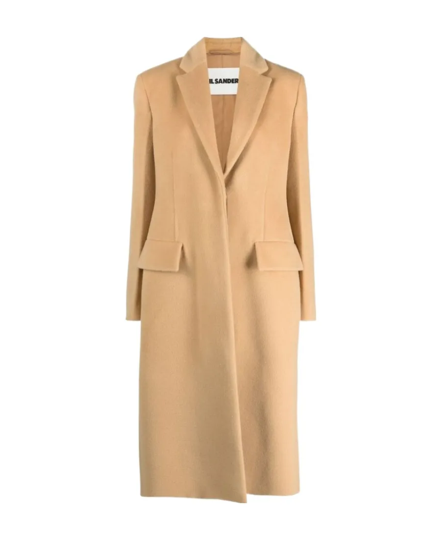 Jil Sander Single-Breasted Flap-Pocketed Coat