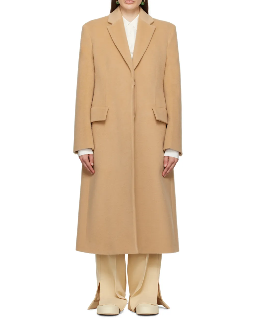 Jil Sander Single-Breasted Flap-Pocketed Coat