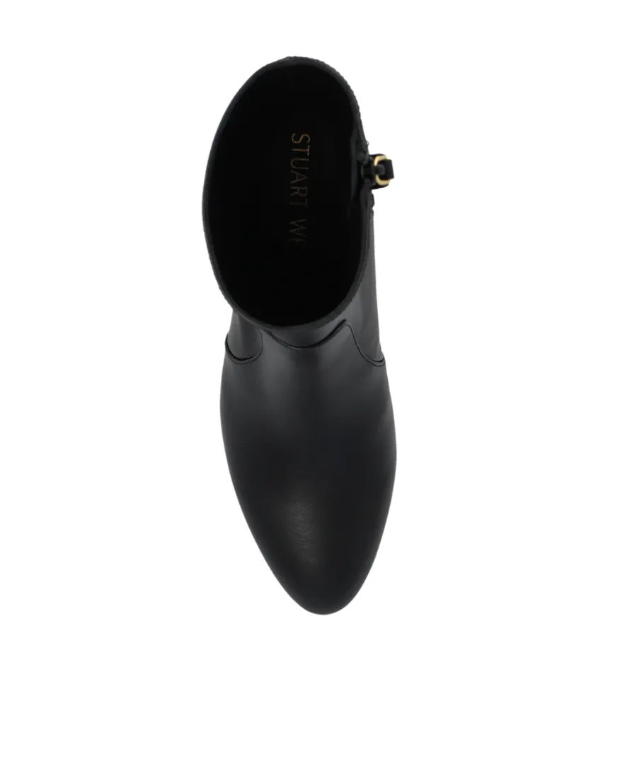 Stuart Weitzman Flareblock Side-Zip Ankle Boots