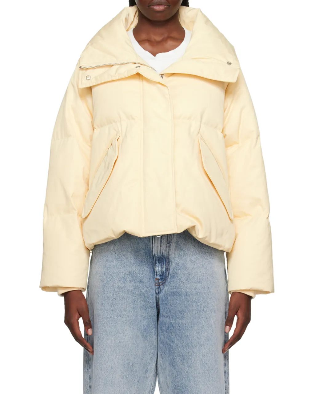 Logo Quilted Down Jacket