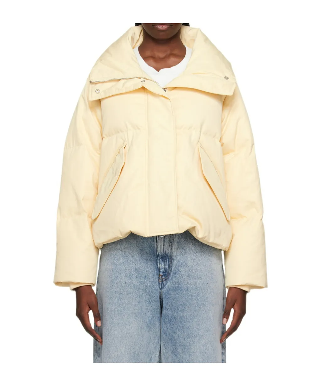 Logo Quilted Down Jacket