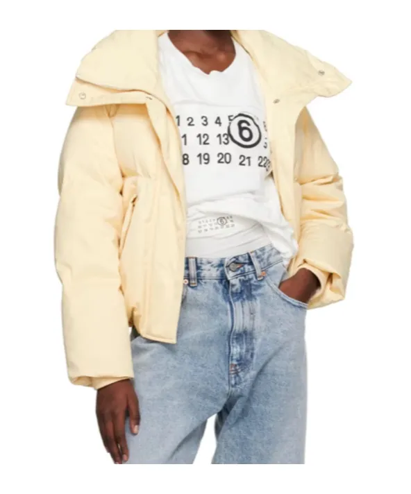 Logo Quilted Down Jacket