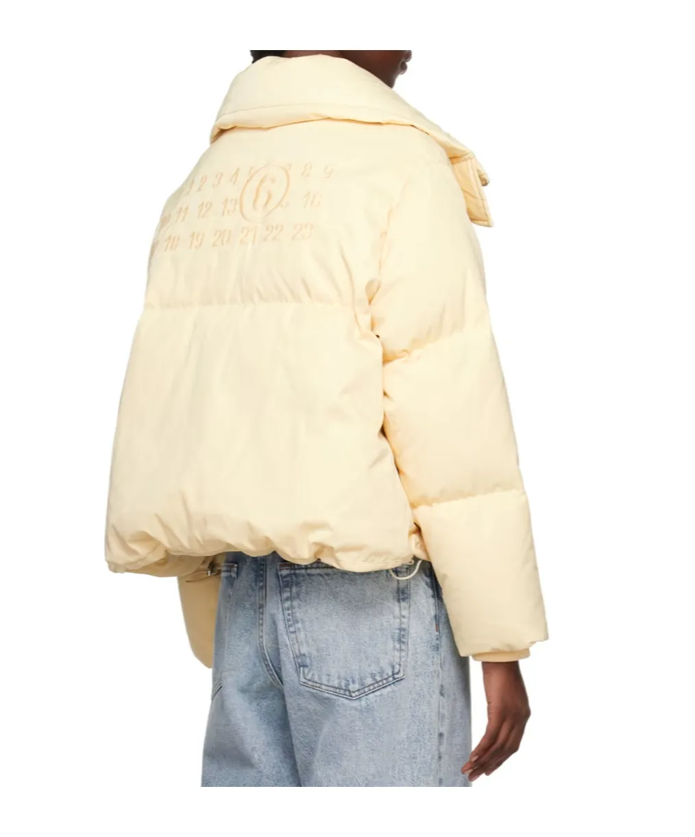Logo Quilted Down Jacket