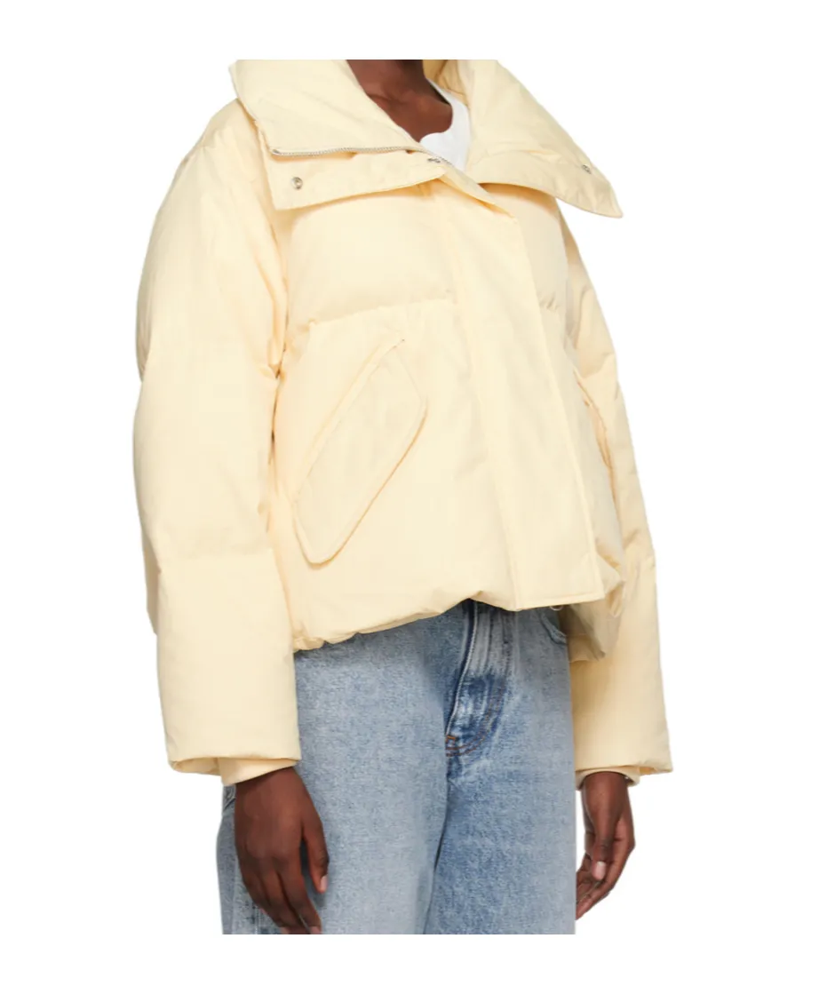 Logo Quilted Down Jacket