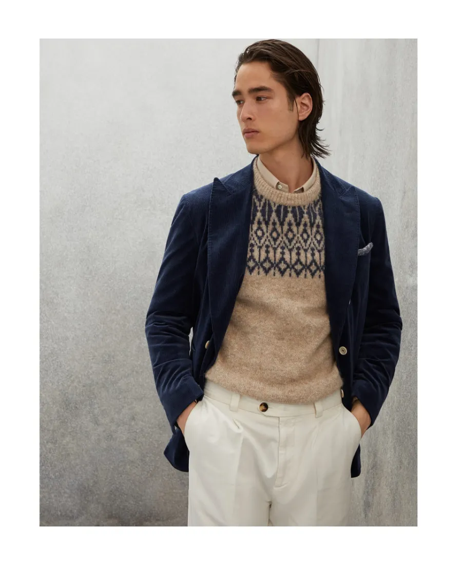 Double-Breasted Velvet Blazer