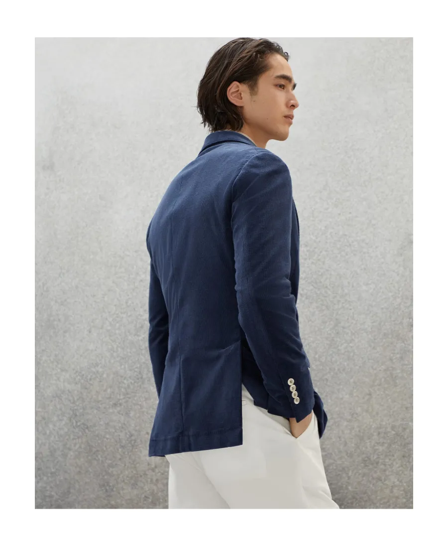 Double-Breasted Velvet Blazer
