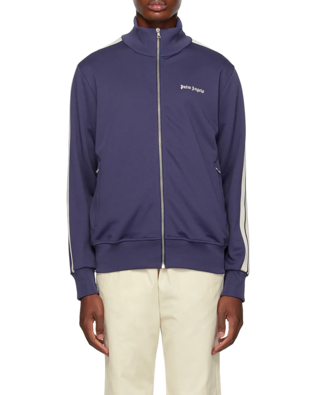 Palm Angels Logo Embroidered Track Jacket