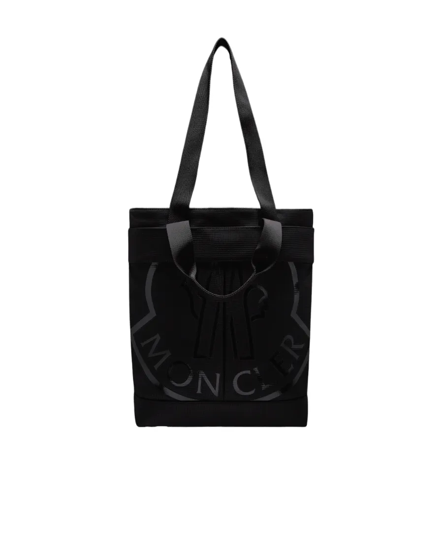 Moncler Logo Printed Top Handle Bag