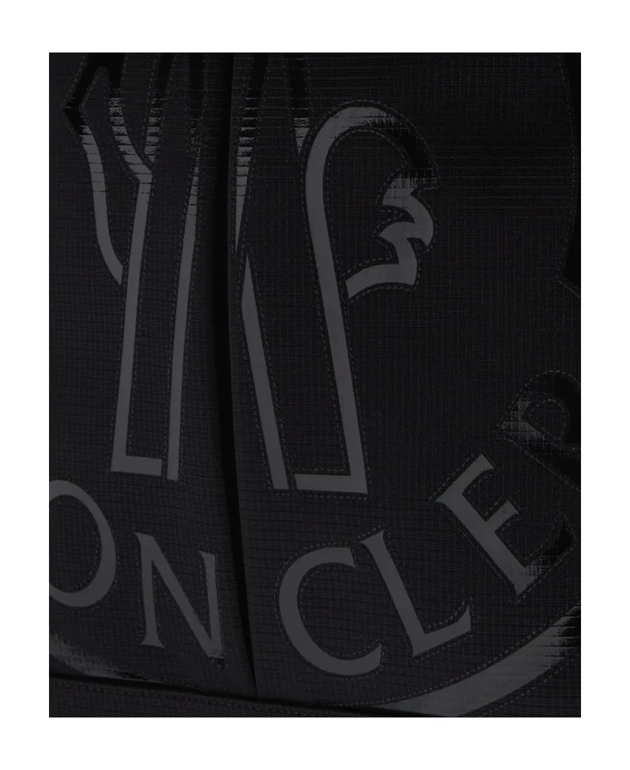 Moncler Logo Printed Top Handle Bag