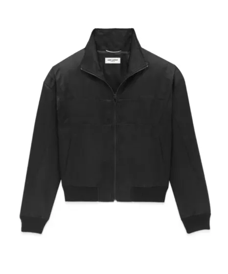 Saint Laurent Zip-Up Teddy Jacket