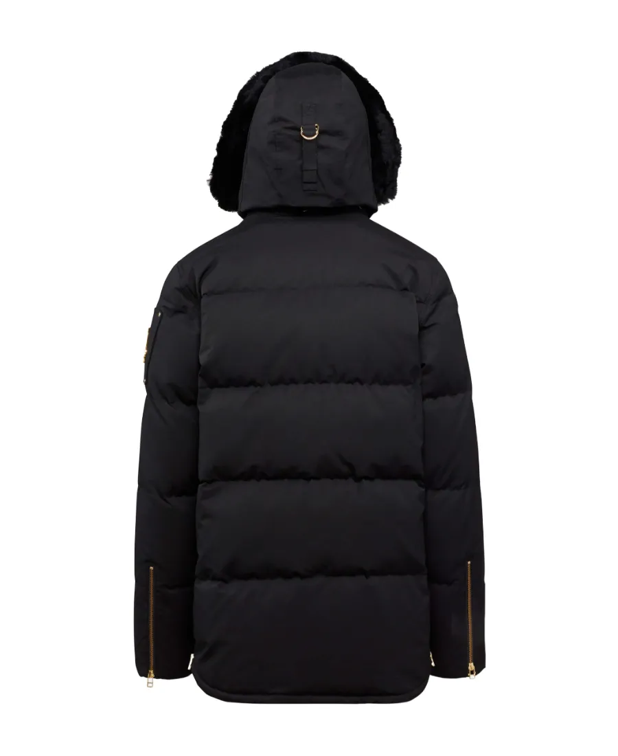 Moose Knuckles 3Q Detachable-Hood Logo Plaque Padded Jacket