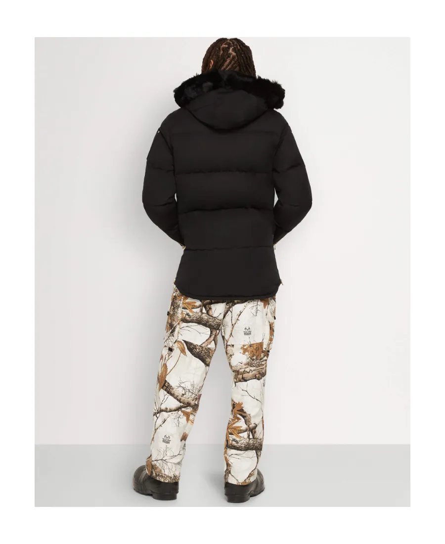 Moose Knuckles 3Q Detachable-Hood Logo Plaque Padded Jacket