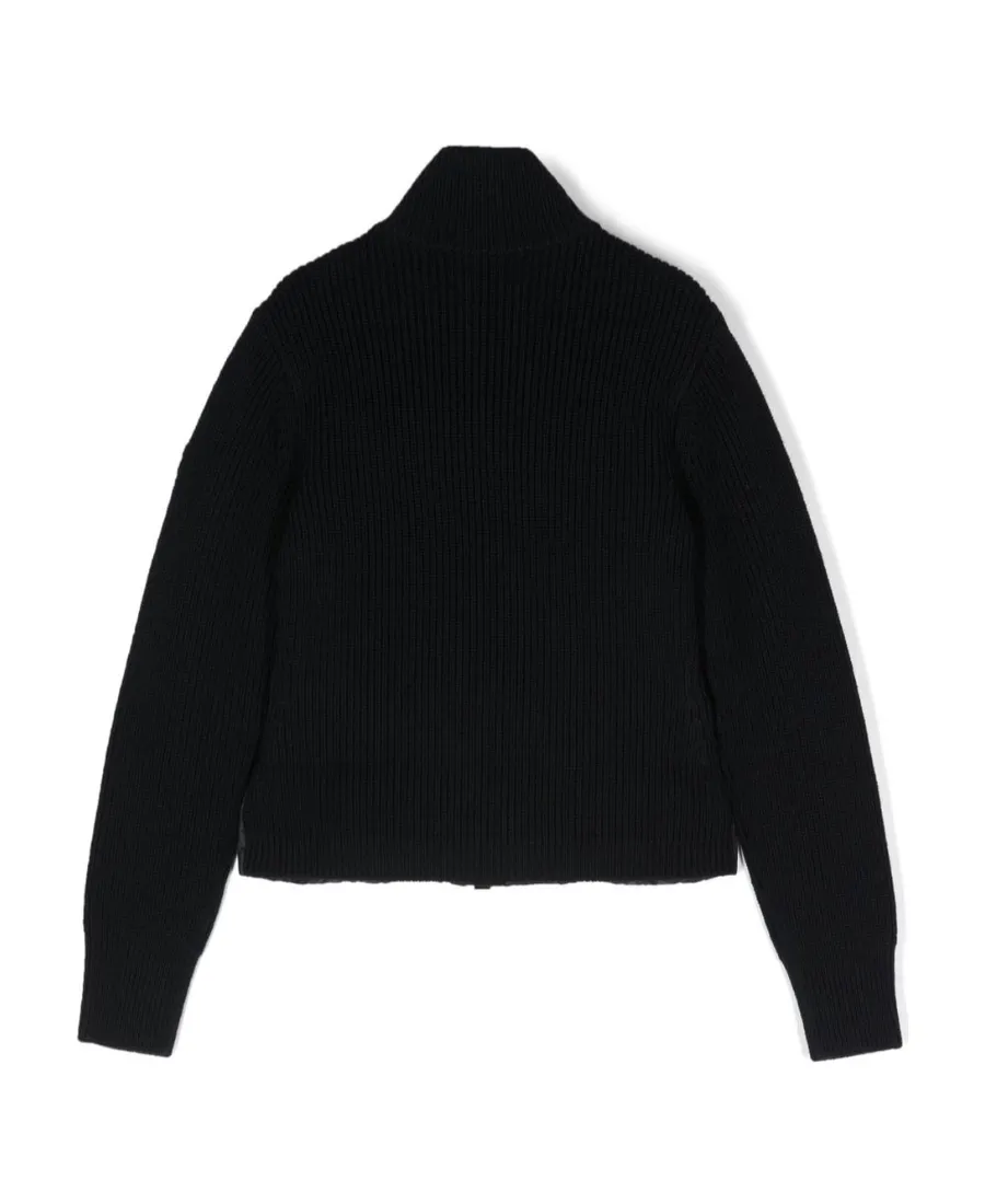 Moncler Enfant High-Neck Ribbed Zipped Padded Jacket