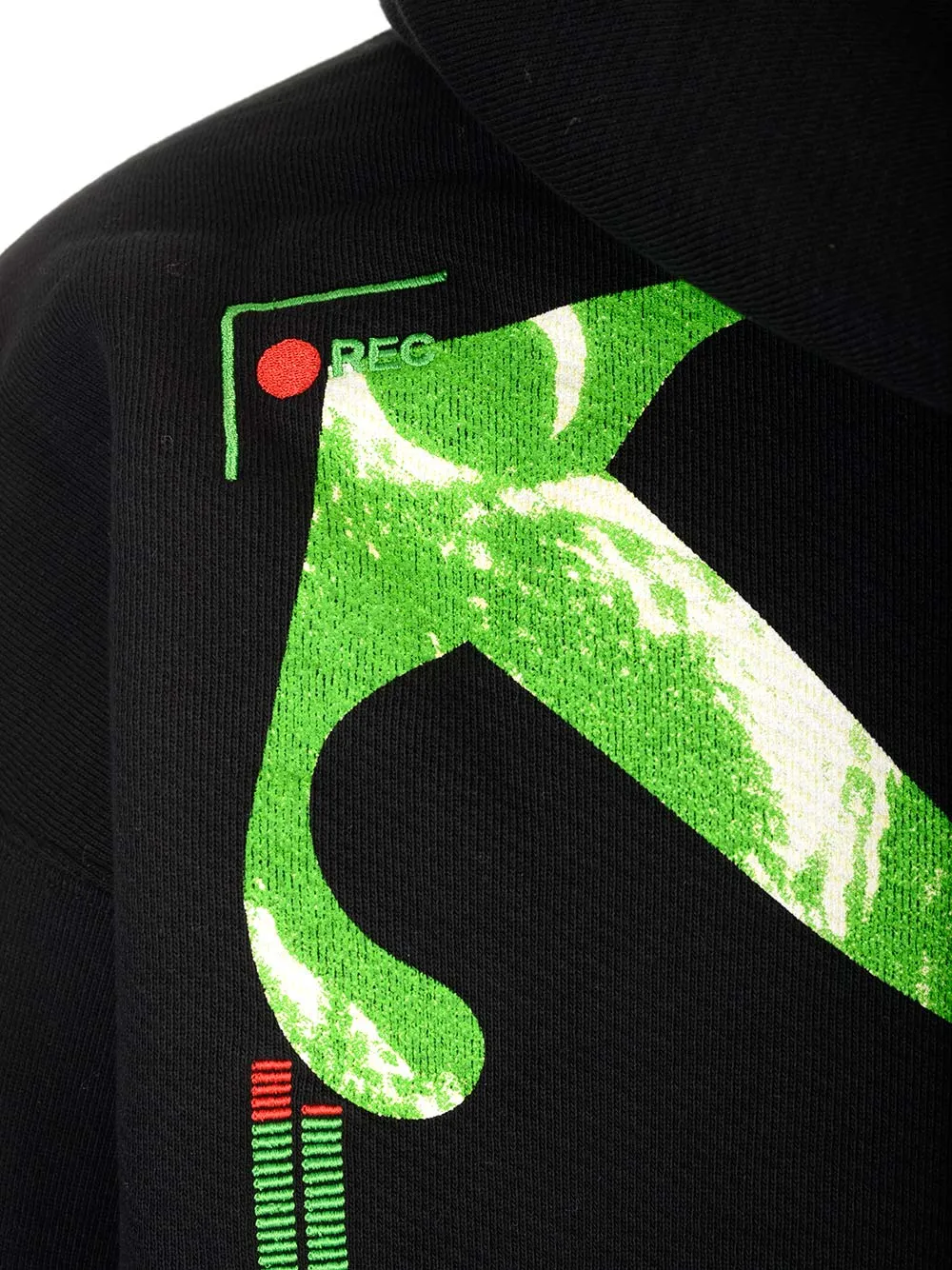 Arrow-Motif Cotton Hoodie