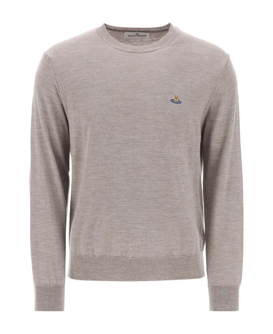 Vivienne Westwood Orb Embroidered Crewneck Knitted Jumper