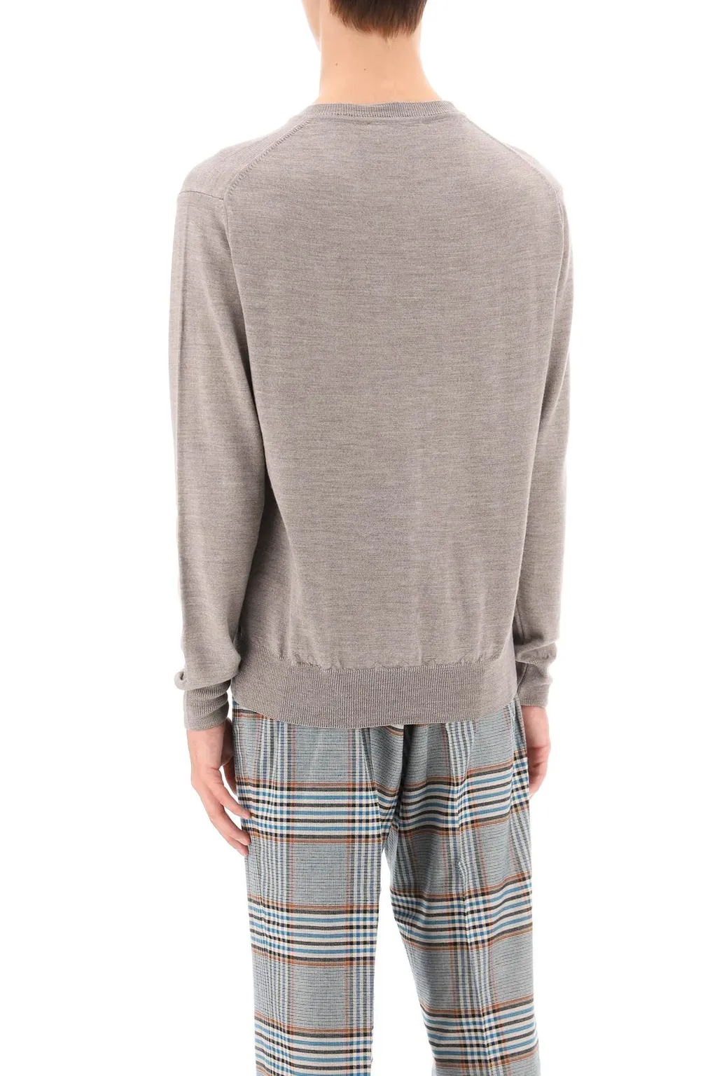 Vivienne Westwood Orb Embroidered Crewneck Knitted Jumper