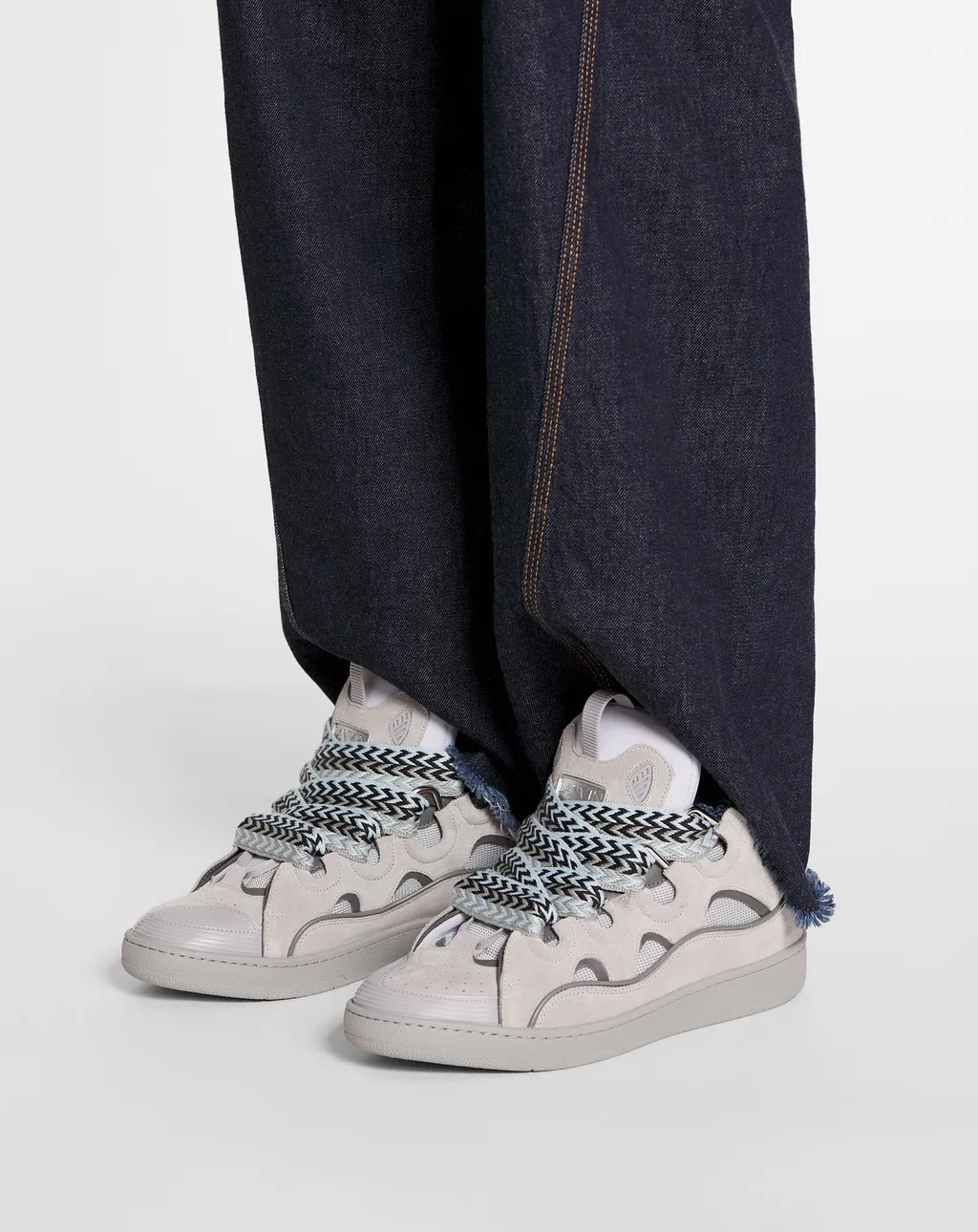 Curb Chunky Leather Sneakers