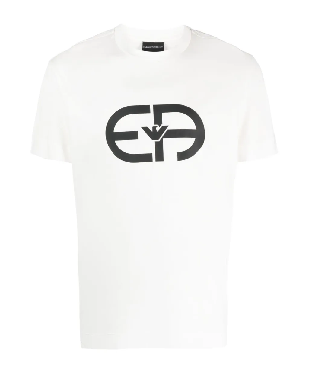 Emporio Armani Logo Printed Crewneck T-Shirt