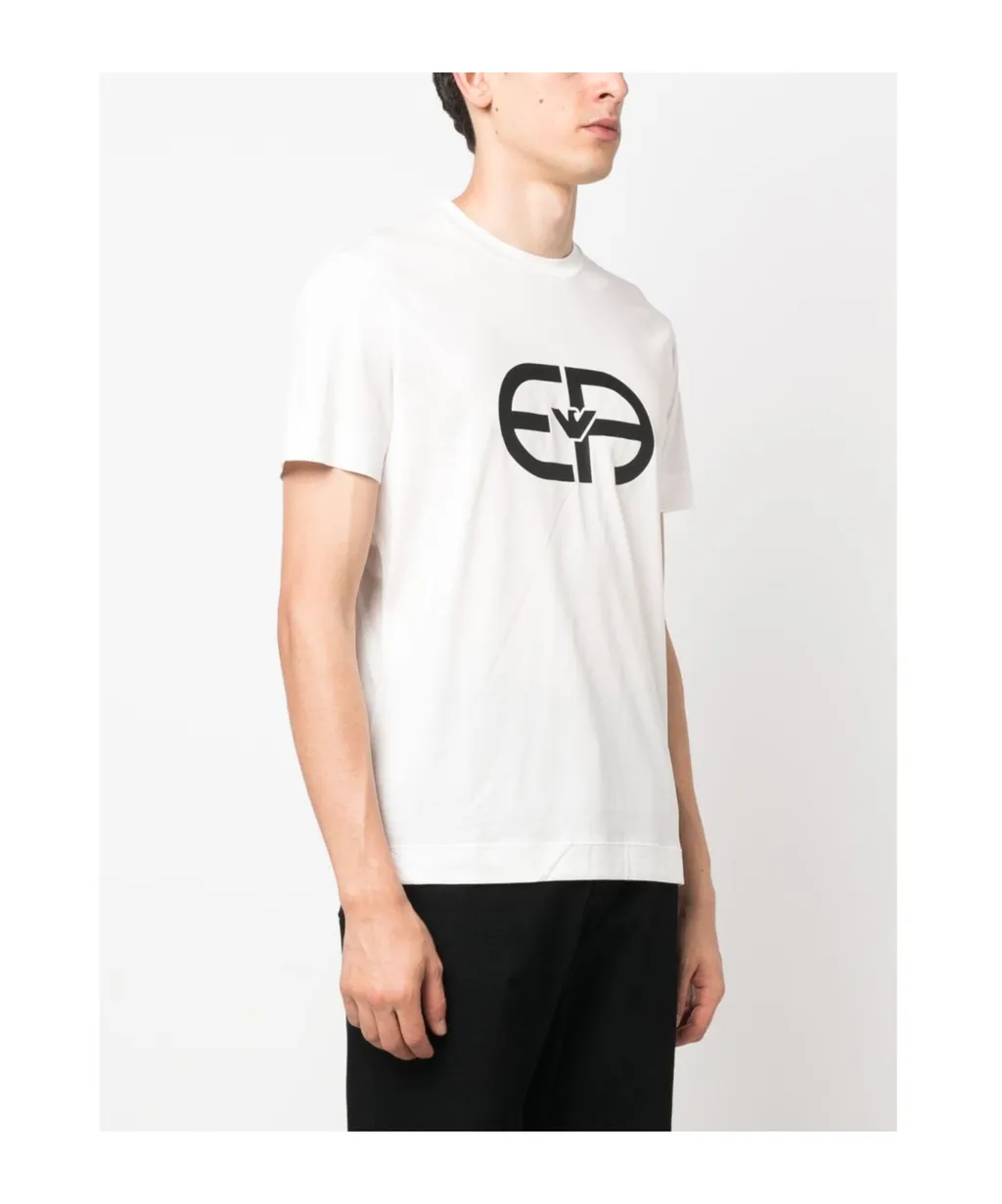 Emporio Armani Logo Printed Crewneck T-Shirt